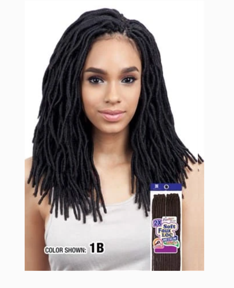FREETRESS BRAID 2X SOFT FAUX LOC 12 INCHES COLOR #P1B-27