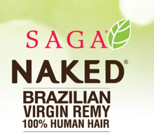 Load image into Gallery viewer, SAGA  NAKED BRAZILIAN STRAIGHT 7PCS- (14&quot; 16&quot; 18&quot;)-NATURAL
