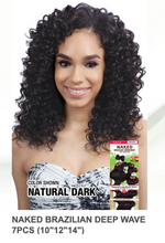 Load image into Gallery viewer, SAGA NAKED BRAZILIAN DEEP WAVE 7PCS + CLOSURE -NATURAL
