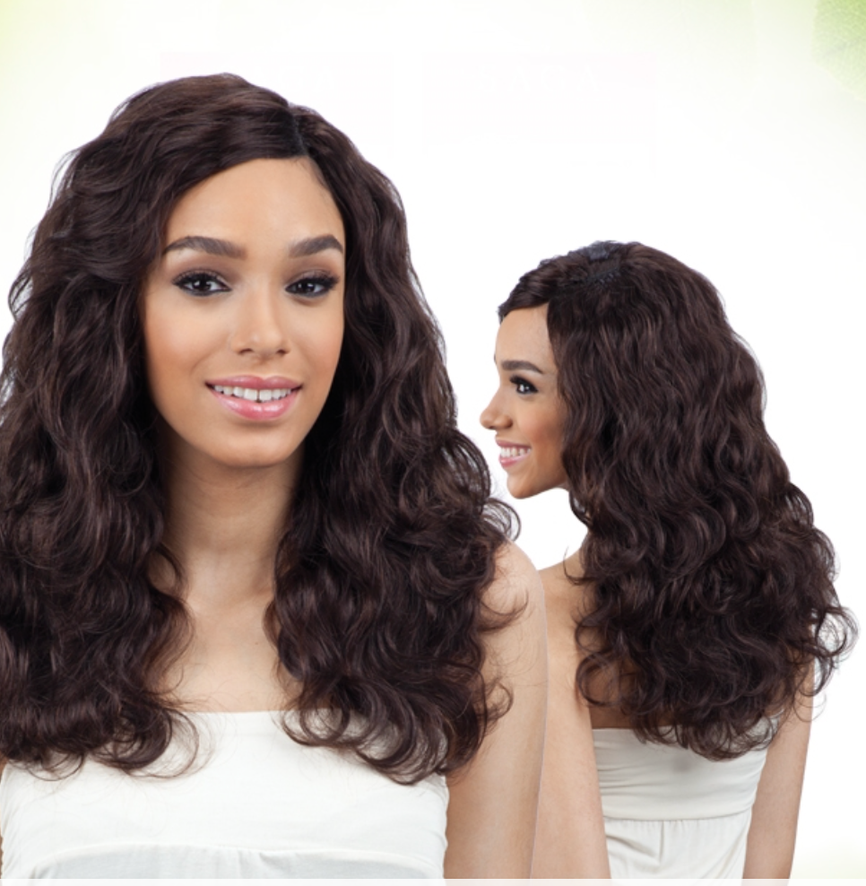 SAGA NAKED BRAZILIAN NATURAL BODY WAVE 7PCS + CLOSURE -NATURAL