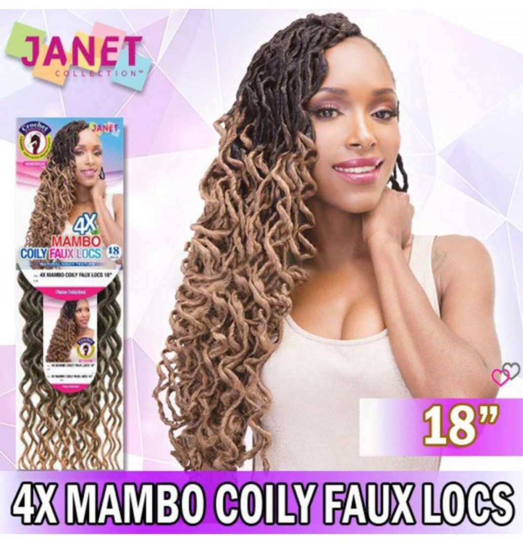 JANET 4X MAMBO COILY FAUX LOCS 18