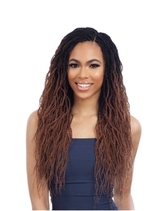 FREETRESS BRAID  3X PRE-STRETCHED NATURAL WAVY TWIST 18