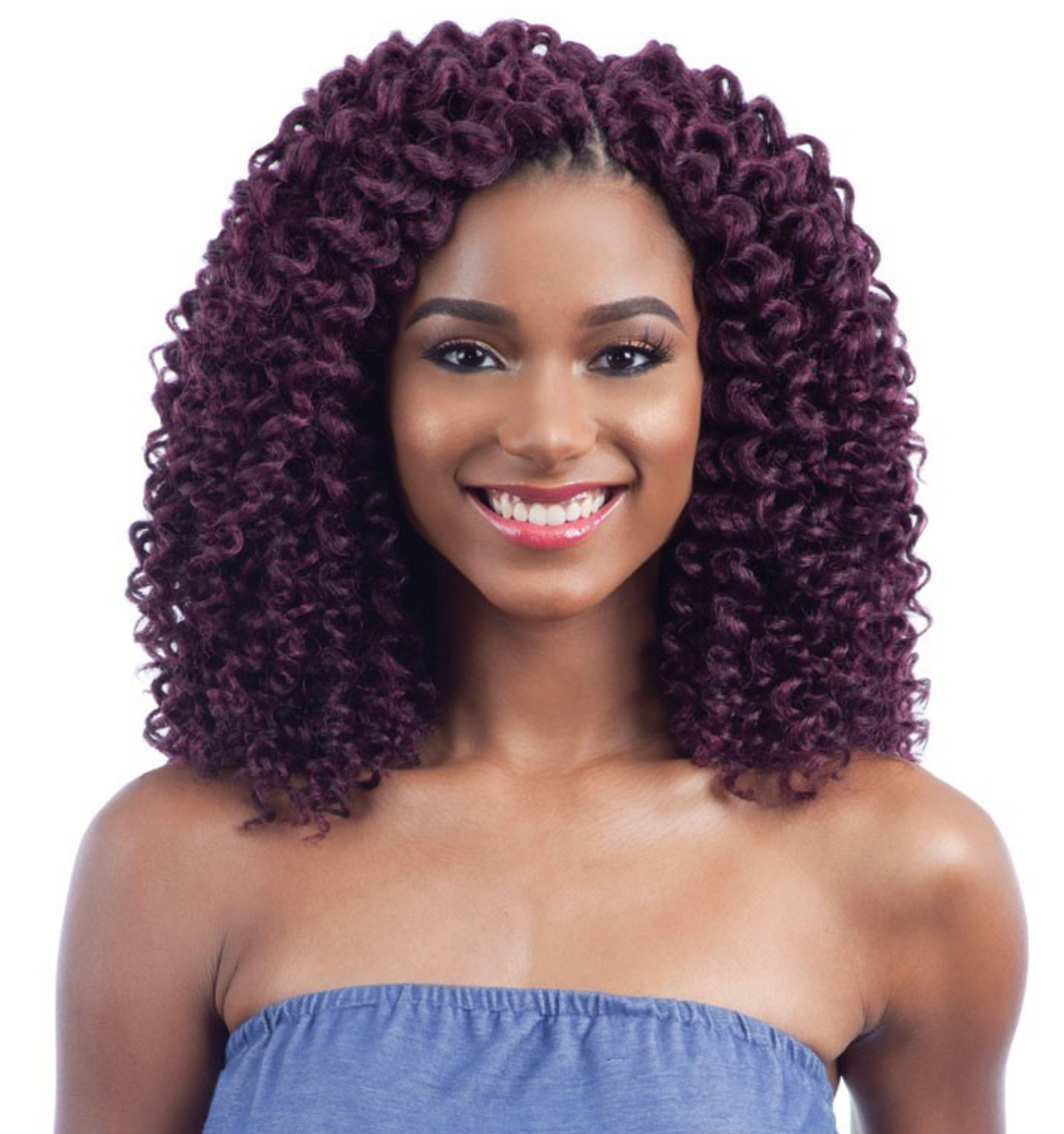 FREETRESS BRAID 2X WAND CURL CROCHET BRAID SOFT BABY CURL COLOR 1