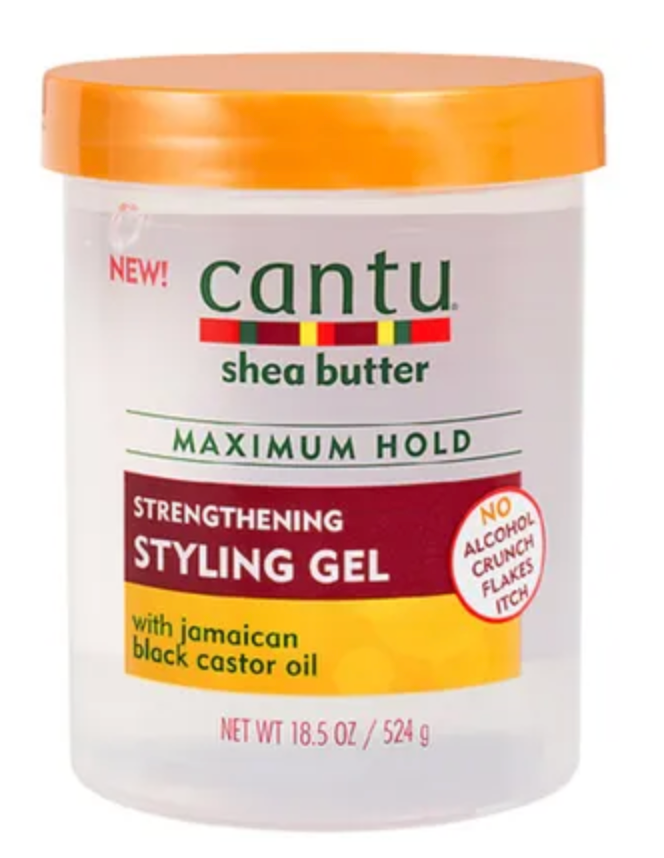 Cantu strengthening styling gel (J/b castor oil)