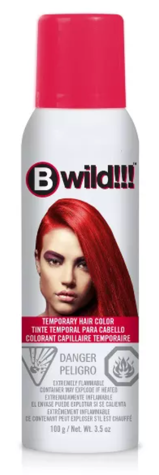 B wild temporary hair color (RED)