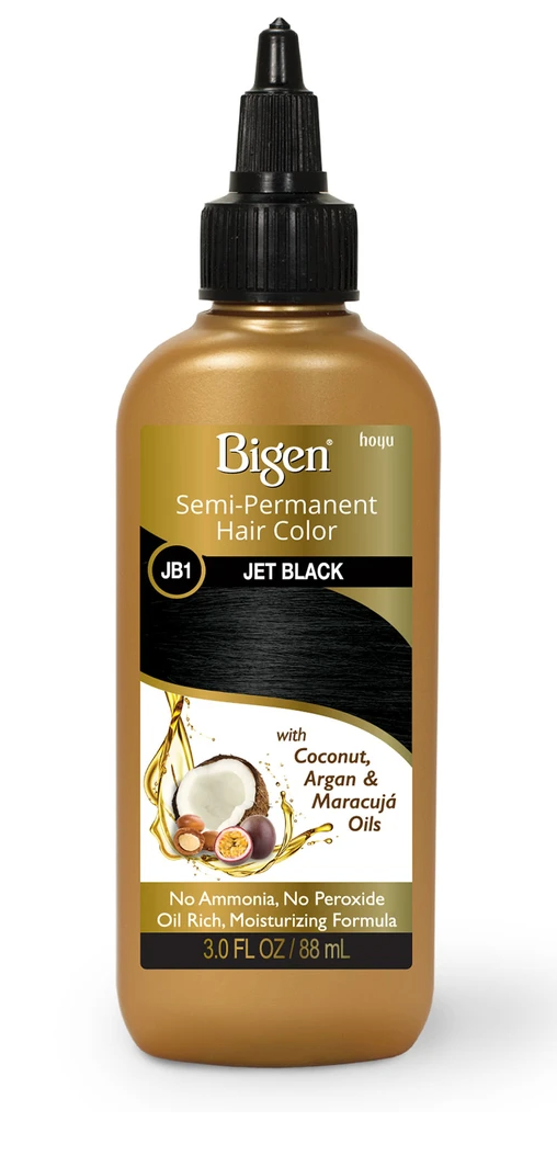 Bigen semi-permanat hair color (JET BLACK)