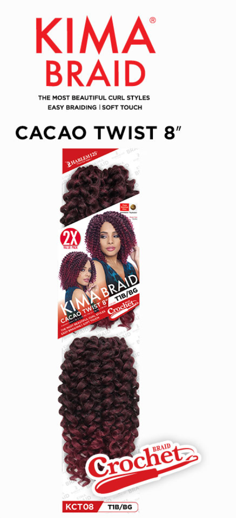 Harlem 125 KIMA BRAID CACAO TWIST 8'' COLOR 1