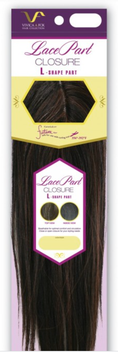 VIVICA FOX LACE PART CLOSURE L-SHAPE PART - COLOR 1B