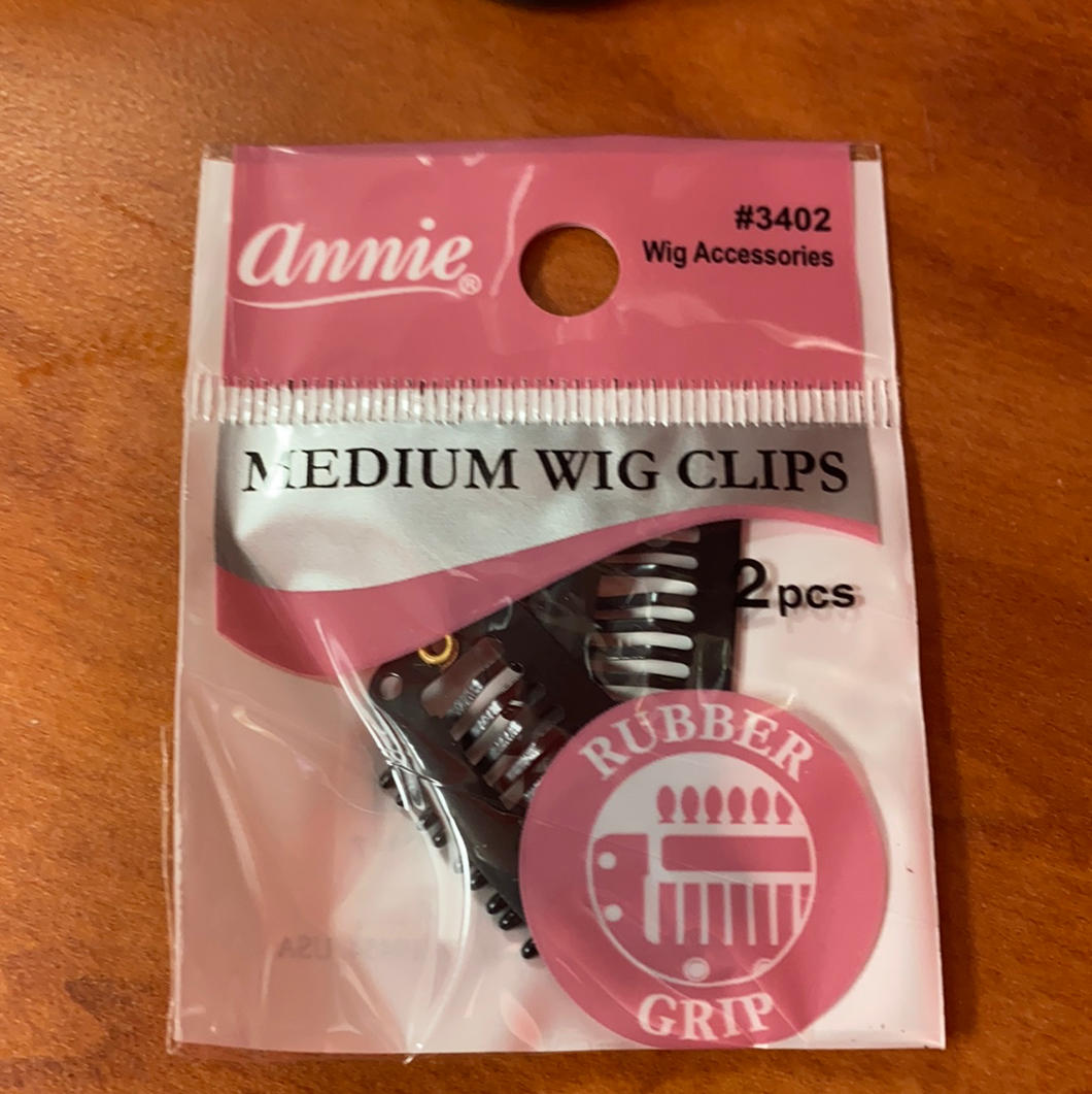 Annie medium wig clips -2pcs