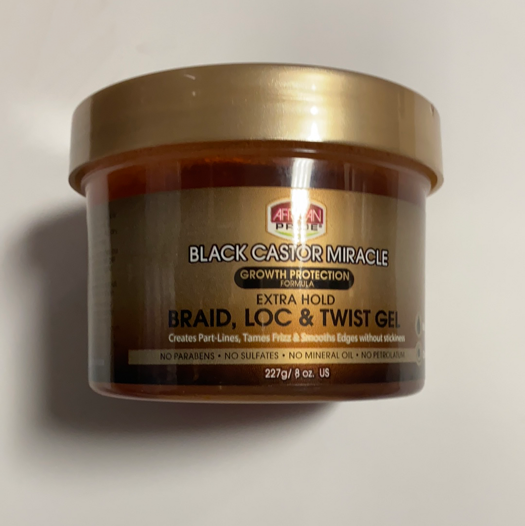 Black Braid , loc & twist gel -8oz